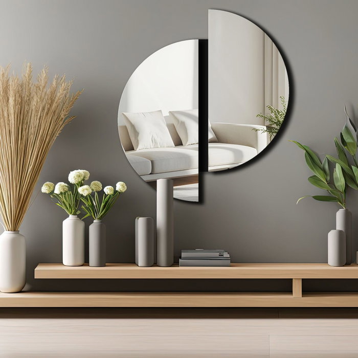 Wallity Ozgl522 Espejo Decorativo Plateado 44 x 50 cm